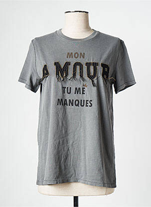 T-shirt gris SAK'S pour femme