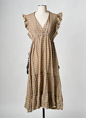 Robe mi-longue beige M.A.B.E pour femme seconde vue