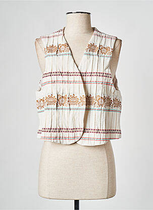 Gilet sans manche blanc LA NOUVELLE femme