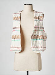 Gilet sans manche blanc LA NOUVELLE pour femme seconde vue