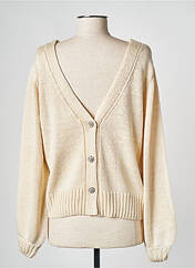 Gilet manches longues beige GRACE & MILA pour femme seconde vue