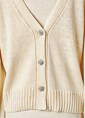 Gilet manches longues beige GRACE & MILA pour femme seconde vue