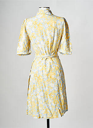 Robe mi-longue jaune MSCH COPENHAGEN femme