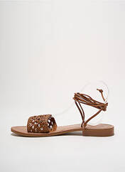 Sandales/Nu pieds marron COULEUR POURPRE pour femme seconde vue