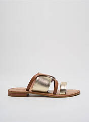 Sandales/Nu pieds marron COULEUR POURPRE pour femme seconde vue