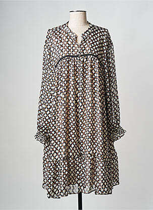 Robe courte marron MAT FASHION femme