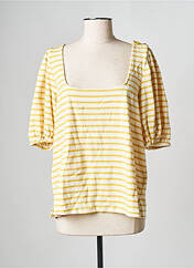 T-shirt jaune GRACE & MILA pour femme seconde vue