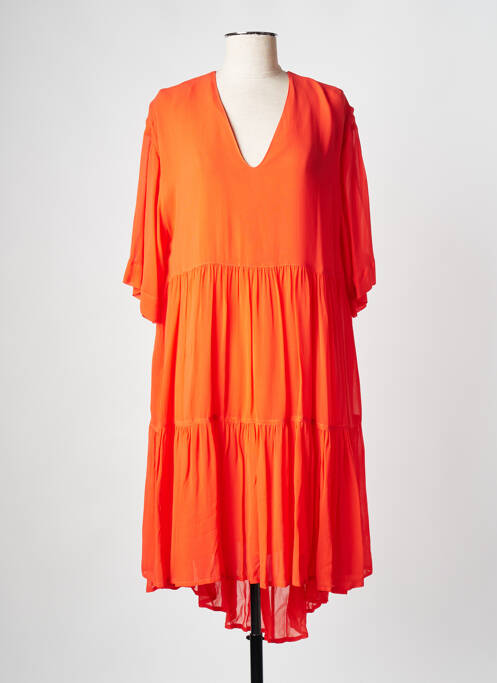 Robe mi-longue orange ESSENTIEL ANTWERP pour femme
