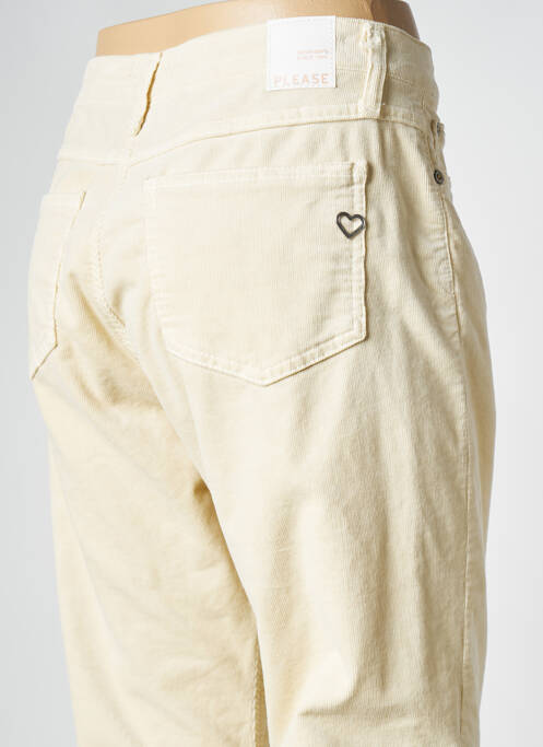 Pantalon droit beige PLEASE pour femme