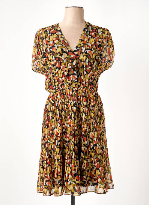 Robe courte jaune MOLLY BRACKEN pour femme