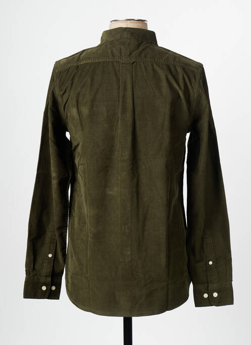 Chemise manches longues vert KNOWLEDGE COTTON APPAREL homme