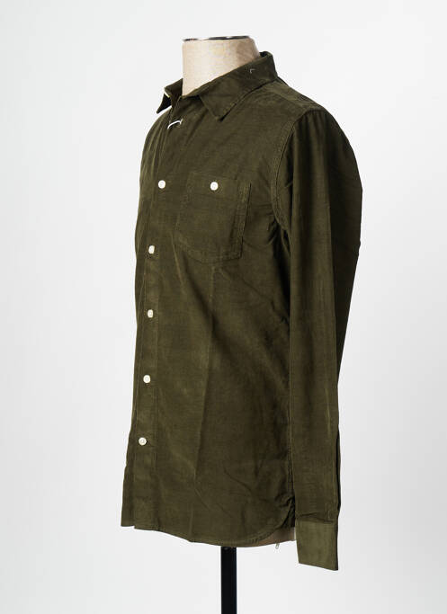 Chemise manches longues vert KNOWLEDGE COTTON APPAREL homme