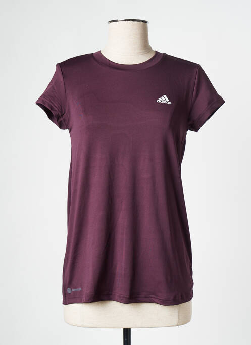 T-shirt marron ADIDAS pour femme