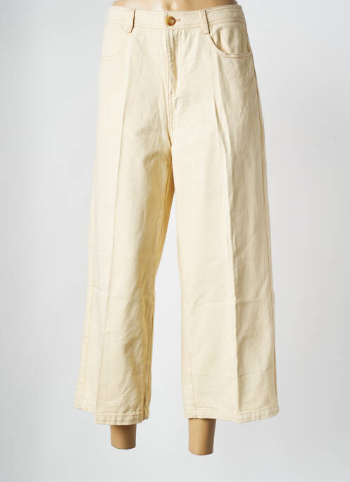 Pantalon large beige GRACE & MILA pour femme