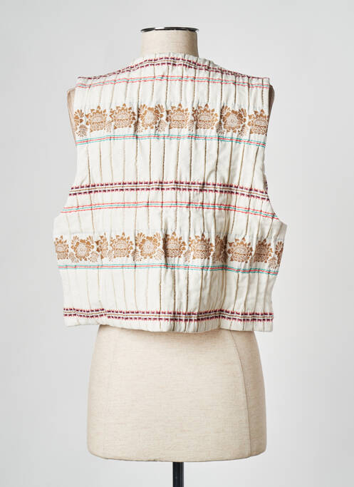 Gilet sans manche blanc LA NOUVELLE pour femme