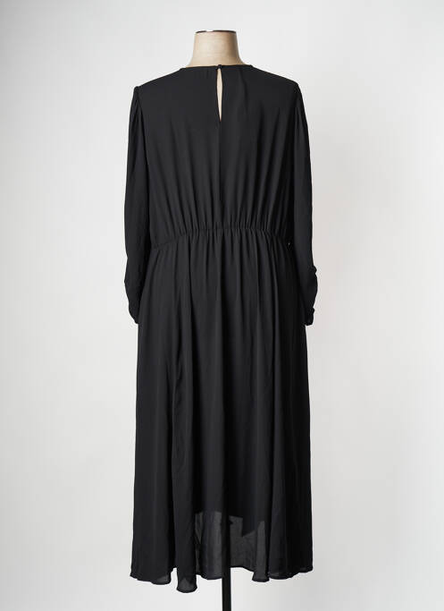 Robe mi-longue noir MAT FASHION pour femme