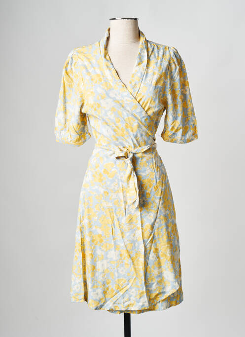 Robe mi-longue jaune MOSS COPENHAGEN pour femme