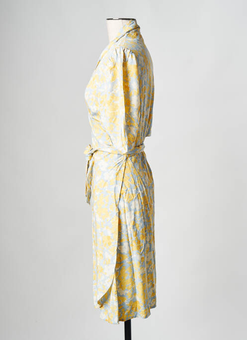 Robe mi-longue jaune MOSS COPENHAGEN pour femme