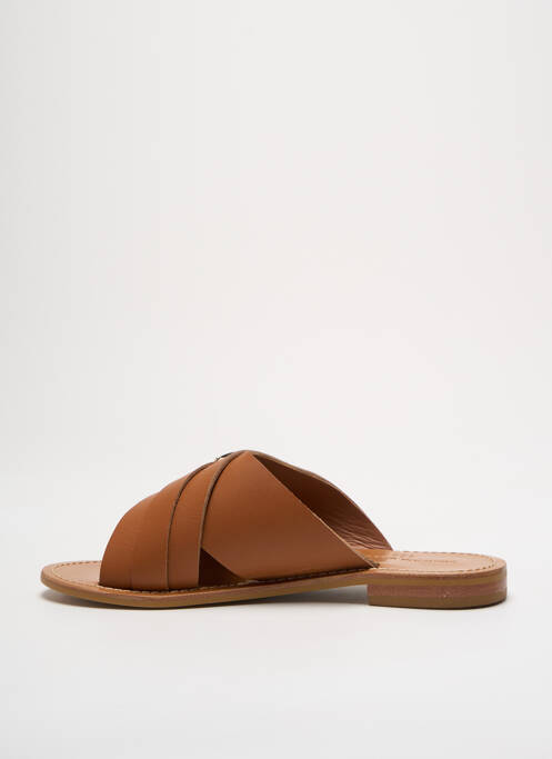 Sandales/Nu pieds marron COULEUR POURPRE pour femme