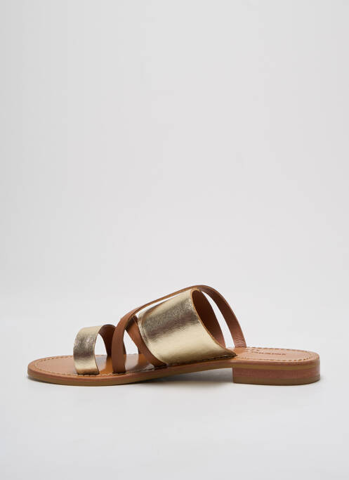 Sandales/Nu pieds marron COULEUR POURPRE pour femme