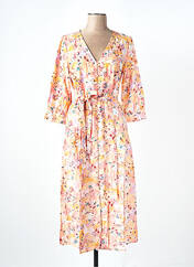 Robe mi-longue orange VILA pour femme seconde vue