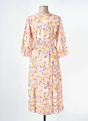 Robe mi-longue orange VILA femme