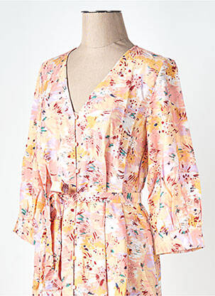 Robe mi-longue orange VILA femme