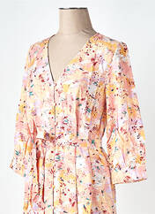 Robe mi-longue orange VILA pour femme seconde vue