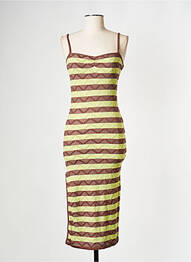 Robe mi-longue vert MUSIER femme
