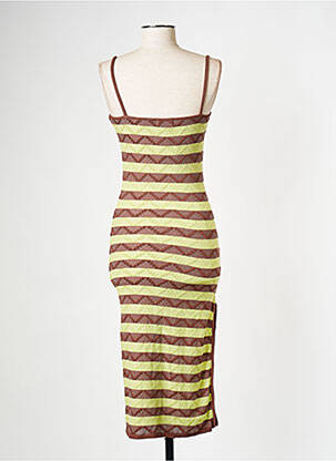 Robe mi-longue vert MUSIER femme