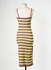 Robe mi-longue vert MUSIER pour femme seconde vue