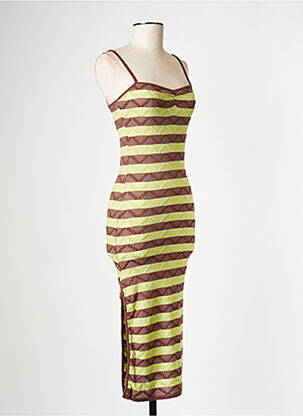 Robe mi-longue vert MUSIER femme