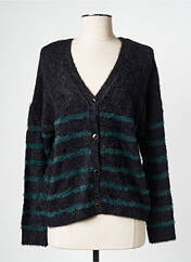 Gilet manches longues noir PIECES pour femme seconde vue