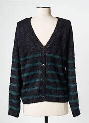 Gilet manches longues noir PIECES pour femme seconde vue