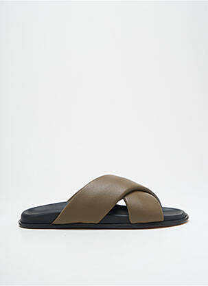 Sandales/Nu pieds kaki LANAPO pour femme