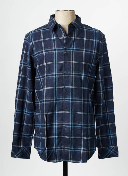 Chemise manches longues bleu SAMSOE & SAMSOE pour homme