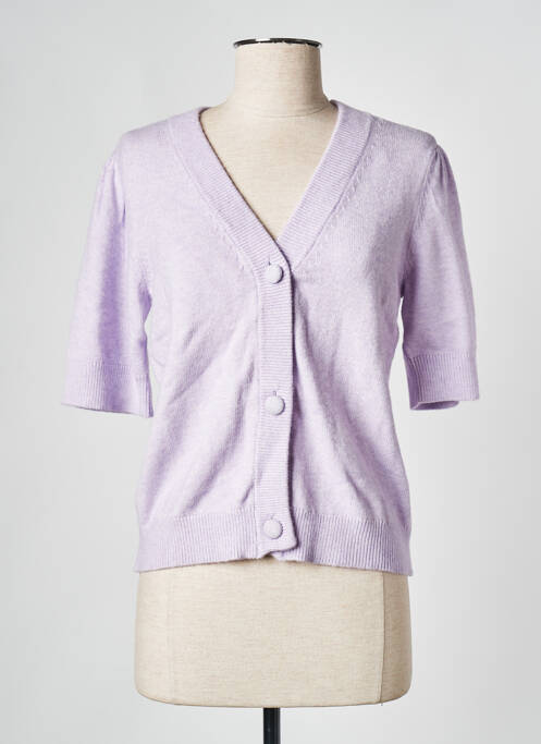 Gilet manches courtes violet VILA pour femme