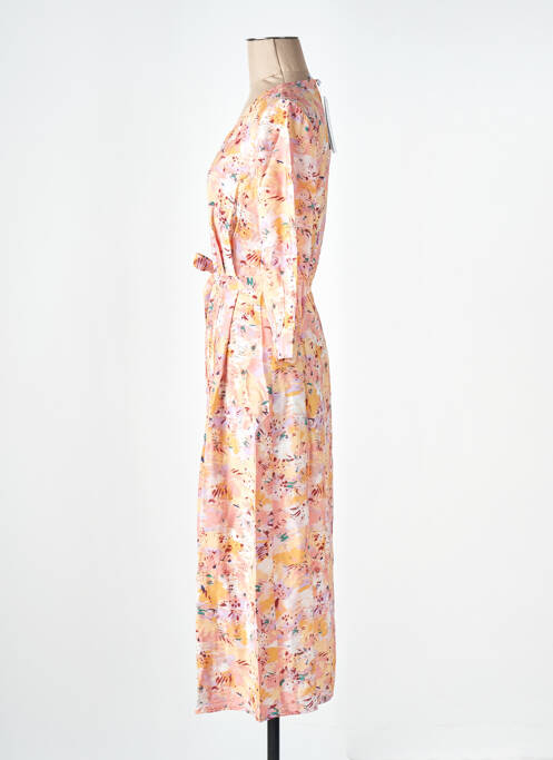 Robe mi-longue orange VILA pour femme