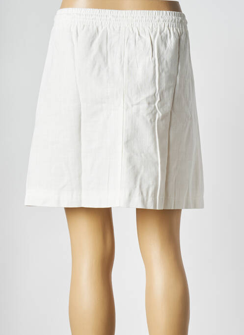Jupe courte blanc LILI SIDONIO pour femme