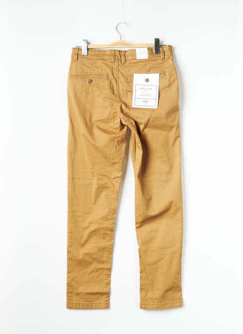 Pantalon chino beige SELECTED pour homme