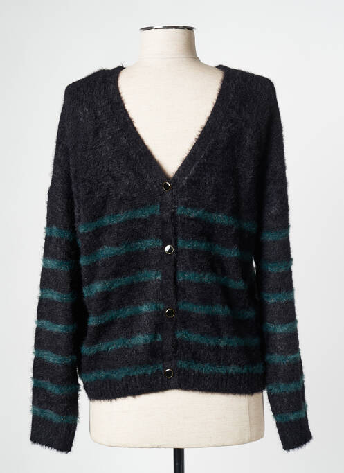 Gilet manches longues noir PIECES pour femme