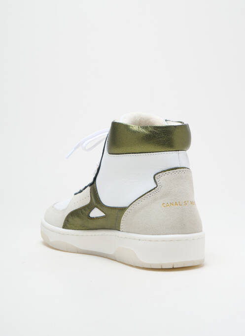 Baskets vert CANAL ST MARTIN pour femme