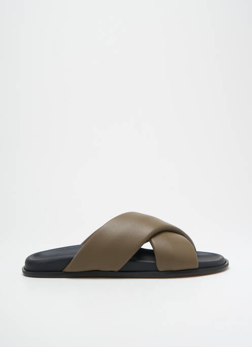 Sandales/Nu pieds kaki LANAPO pour femme