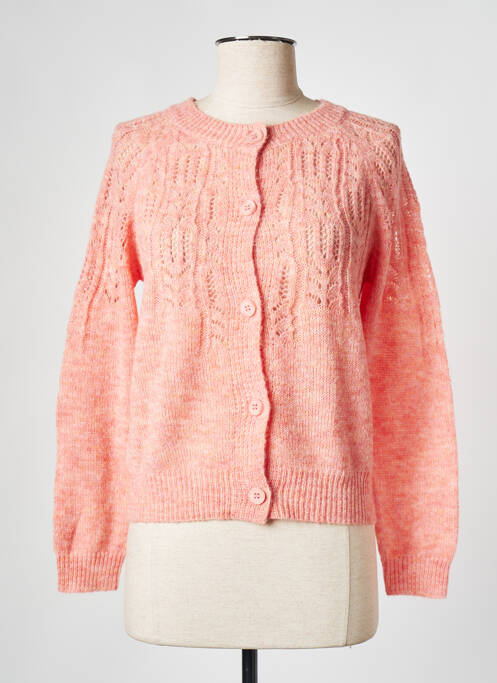 Gilet manches longues rose MOLLY BRACKEN pour femme