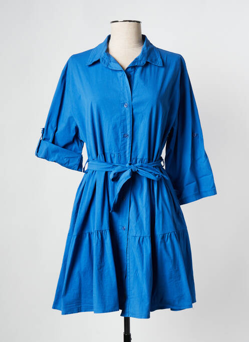 Robe courte bleu PLEASE pour femme