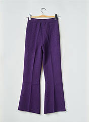 Pantalon droit violet TWINSET pour femme seconde vue