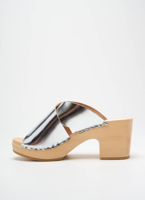 Sandales/Nu pieds argent SABOTS YOUYOU pour femme