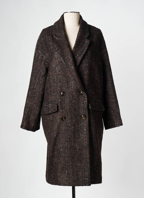 Manteau long marron SESSUN pour femme