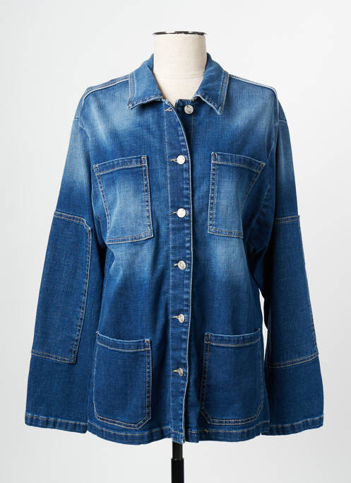 Blouson bleu PLEASE pour femme