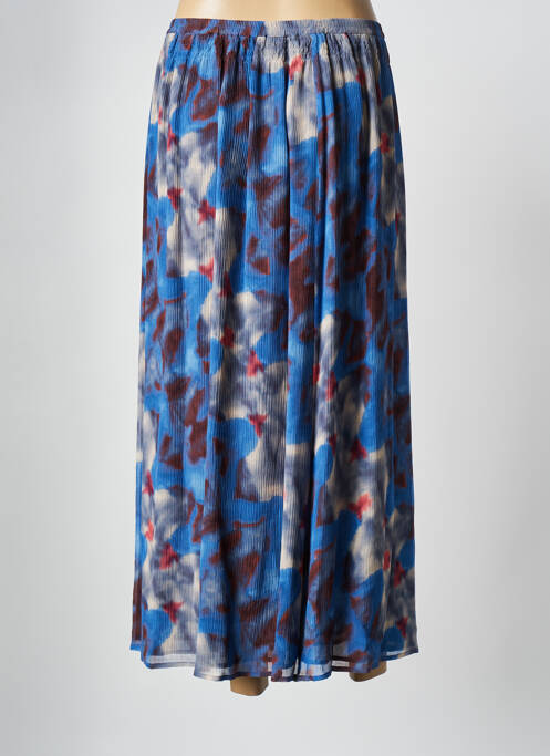 Jupe mi-longue bleu MOMONI pour femme